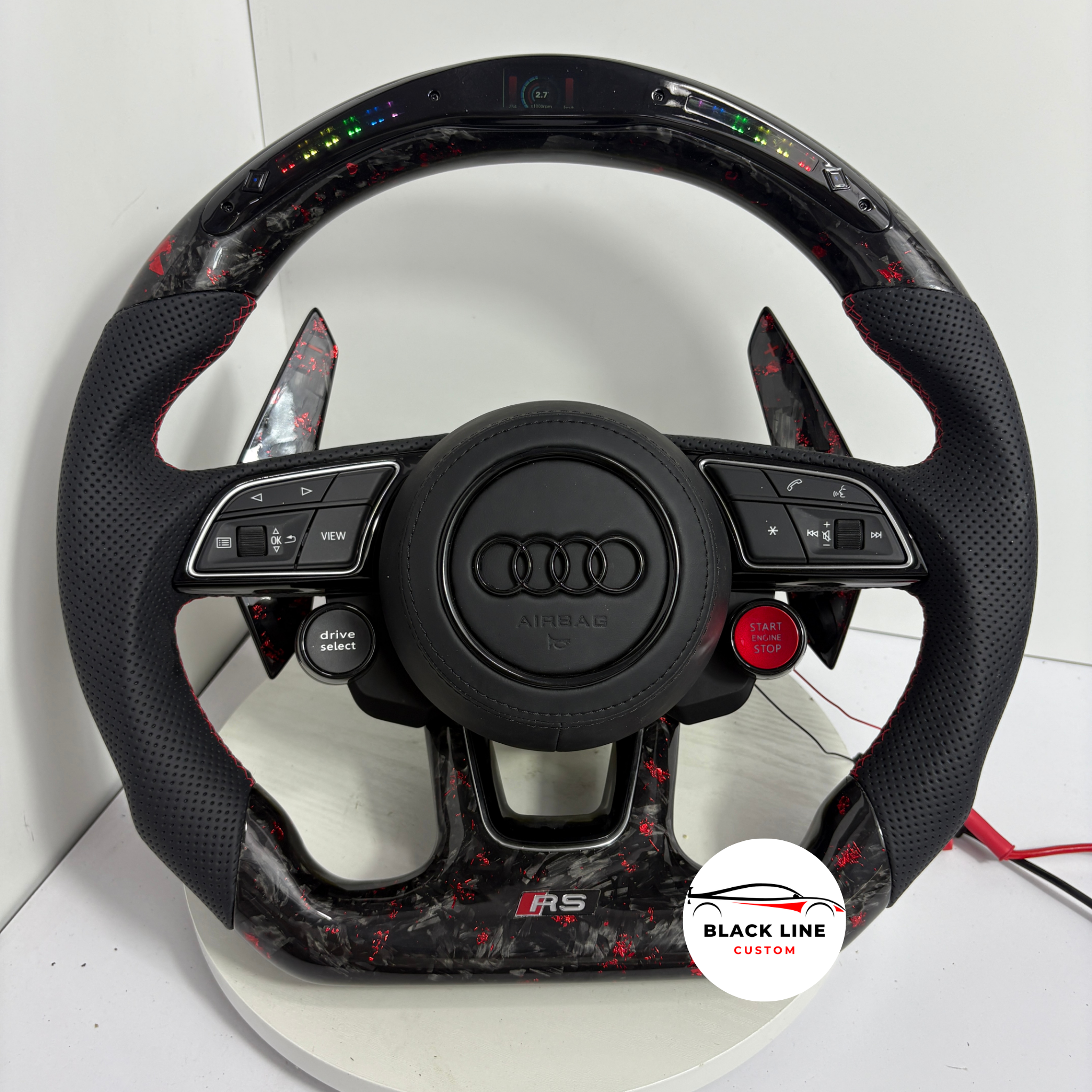 Volante Audi RS – Carbono Rojo Con Pantalla LED