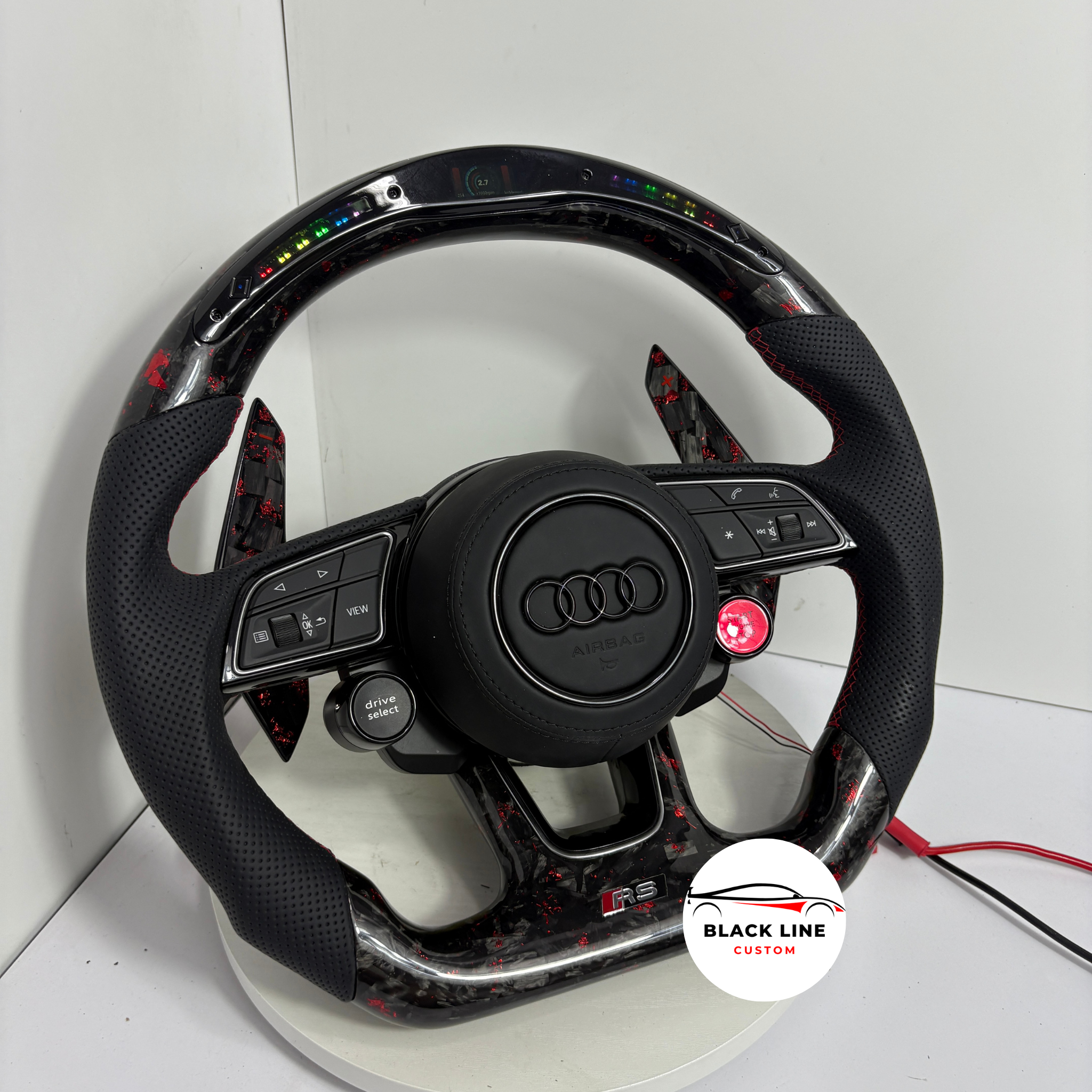 Volante Audi RS – Carbono Rojo Con Pantalla LED