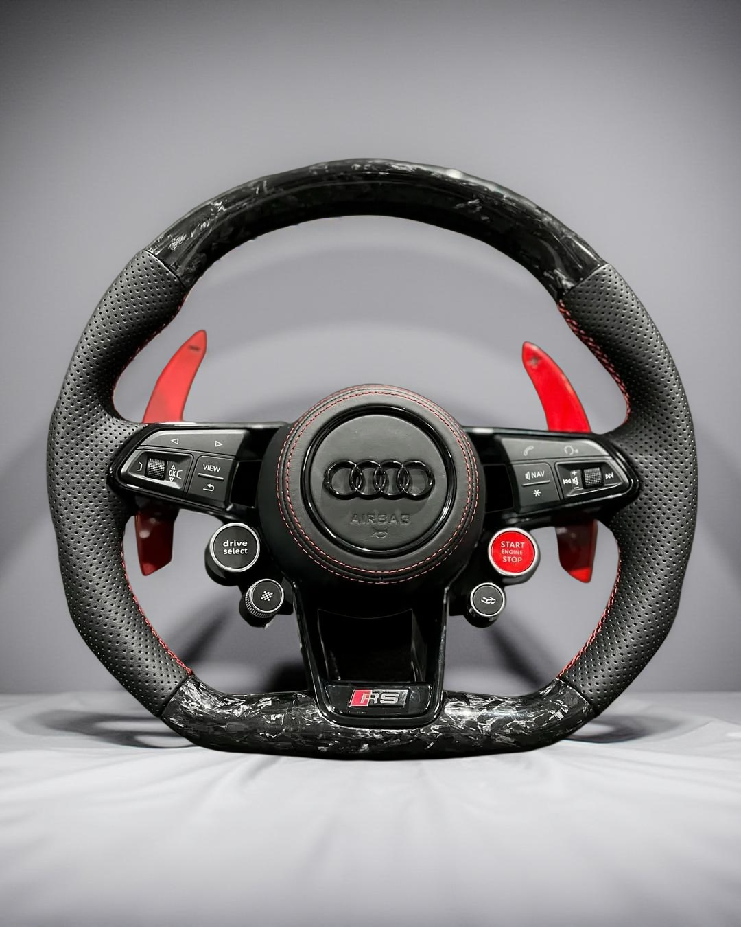 Volante Audi RS – Carbono Forjado Negro
