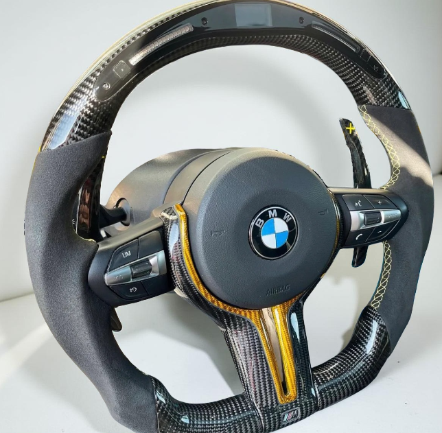 Volante BMW M – Carbono Alcántara Amarillo Display LED