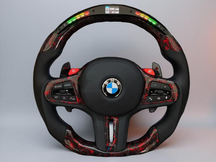 Volante BMW M – Carbono Forjado Rojo Display LED