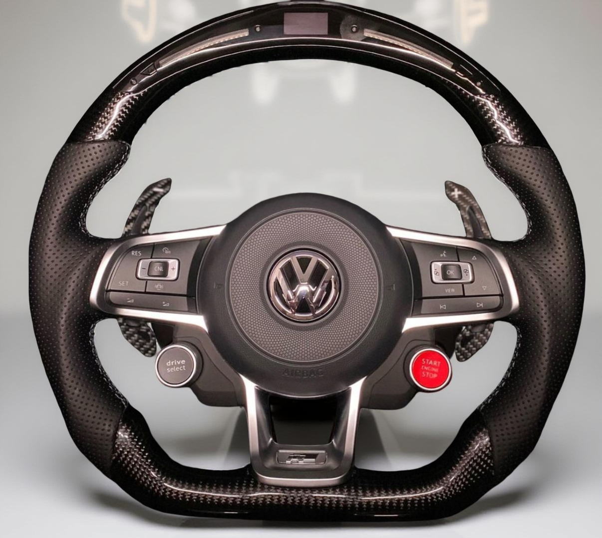 Volante Volkswagen R – Carbono con Display LED