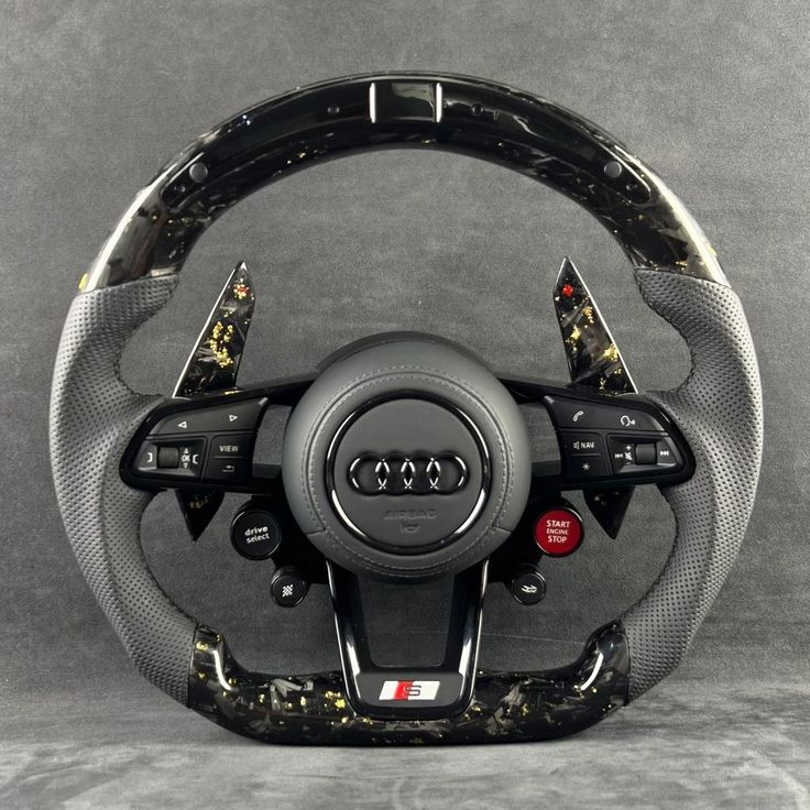 Volante Audi S line – Carbono Forjado Verde Militar Con Pantalla LED