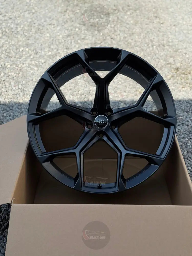 Llantas Deportivas Estilo Audi de Cinco Radios Dobles – Negro