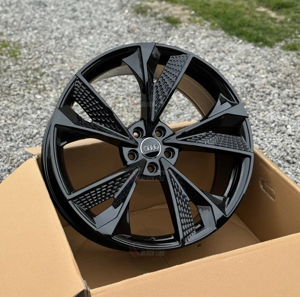 Llantas Deportivas Estilo Audi de Cinco Radios Turbina – Gris Grafito