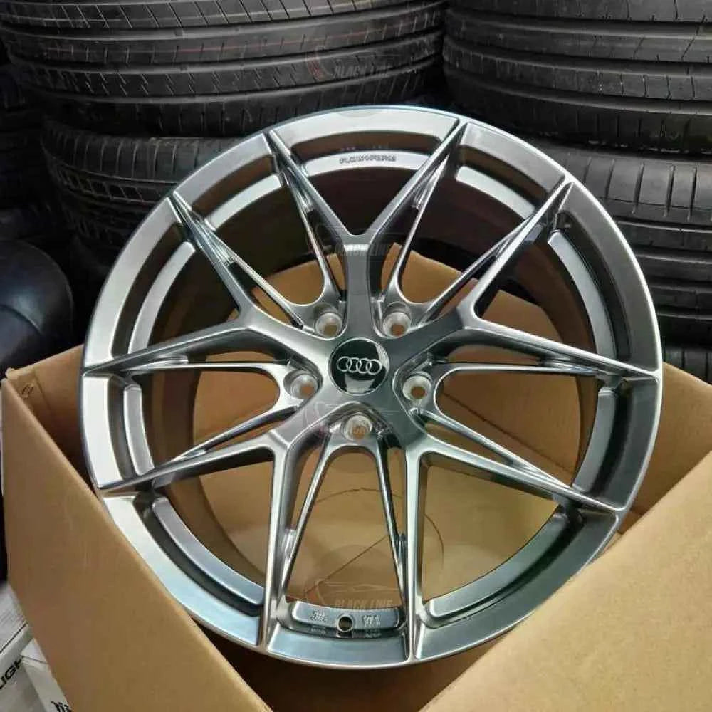 Llantas Deportivas Estilo Audi de Diez Radios Finos – Gris Grafito