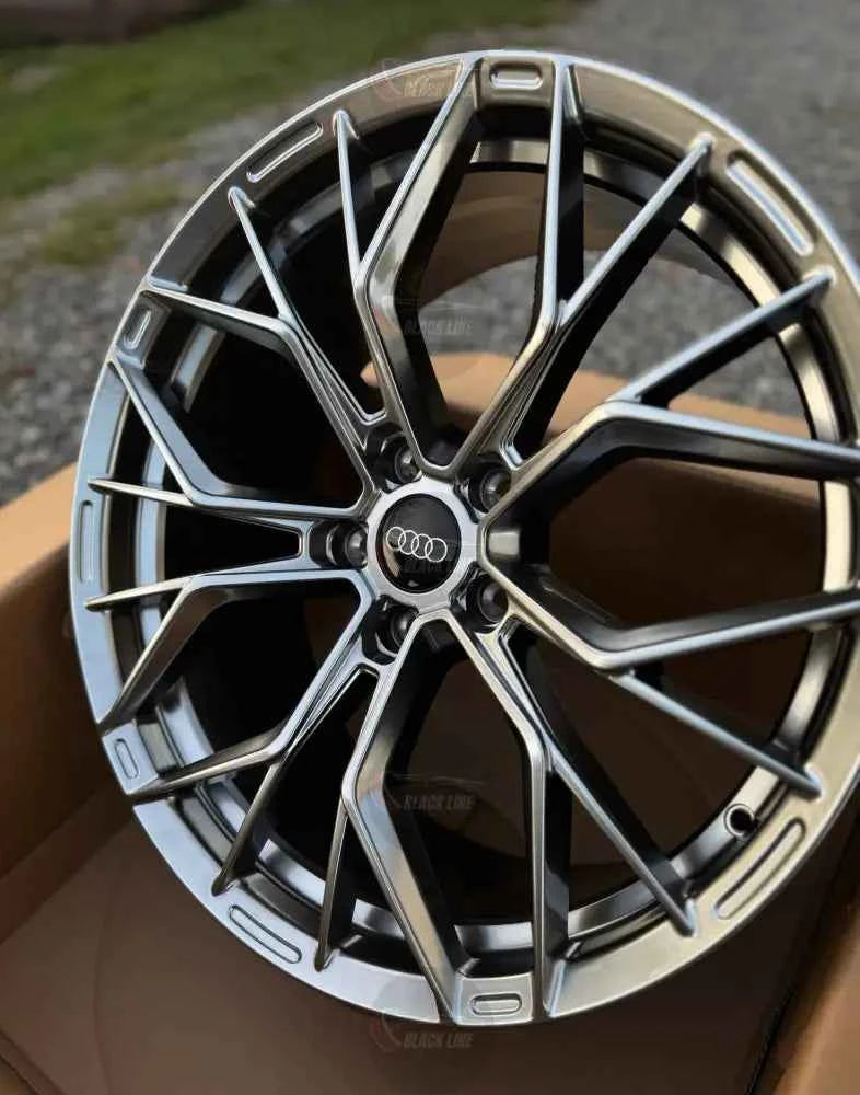 Llantas Deportivas Estilo Audi de Diez Radios Finos – Gris Grafito