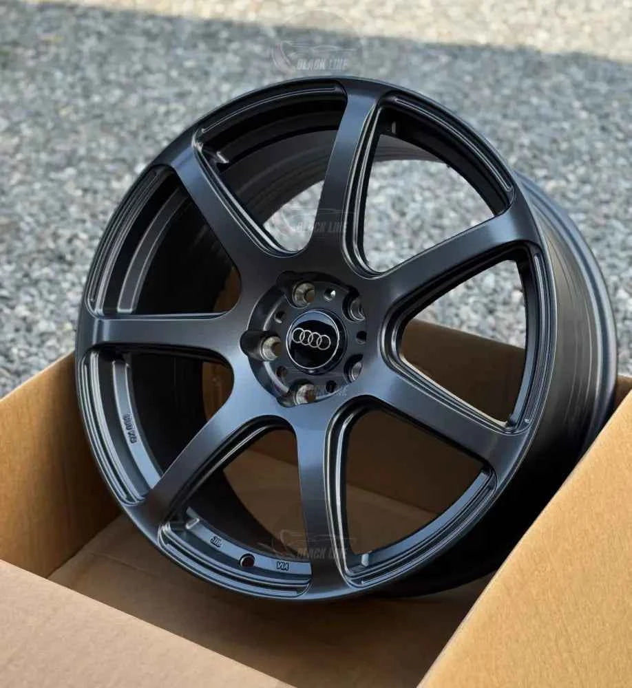 Llantas Deportivas Estilo Audi de Ocho Radios – Gris Grafito