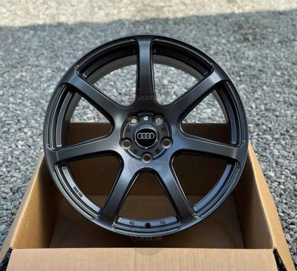 Llantas Deportivas Estilo Audi de Ocho Radios – Gris Grafito