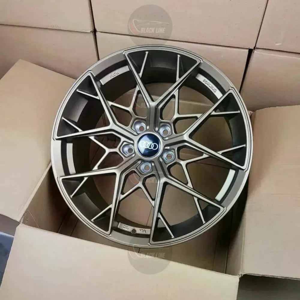 Llantas Deportivas Estilo Audi Multirradio Geométrico – Gris Grafito
