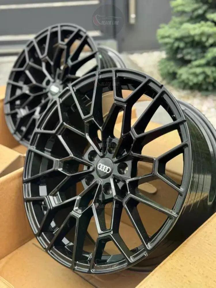 Llantas Deportivas Estilo Audi Multirradio Geométrico – Gris Grafito