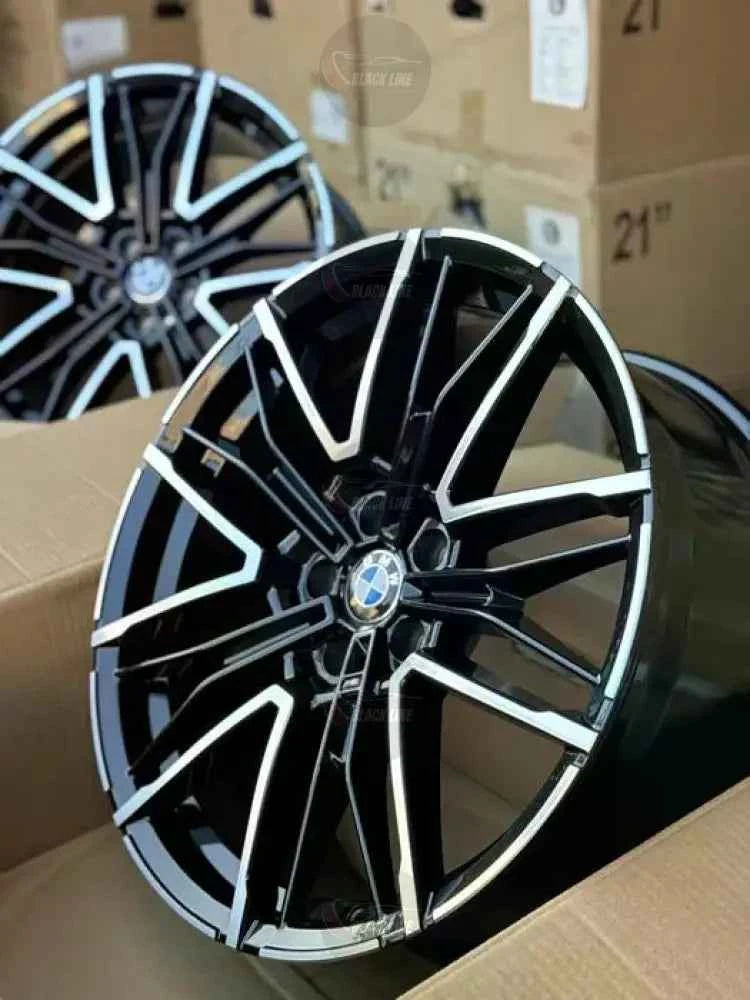 Llantas Deportivas Estilo BMW con Radios En Y – Negro y Plata