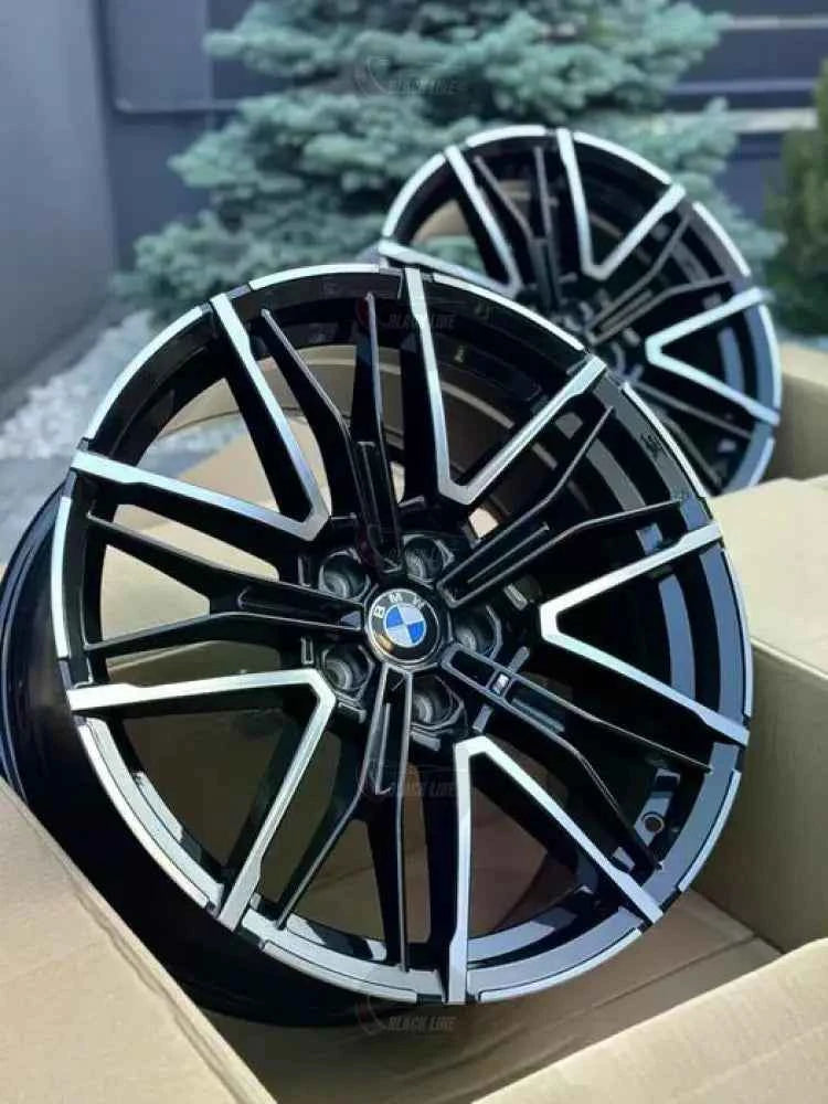 Llantas Deportivas Estilo BMW con Radios En Y – Negro y Plata