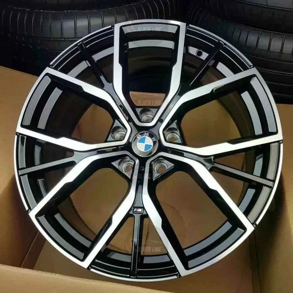 Llantas Deportivas Estilo BMW con Radios En Y – Negro y Plata