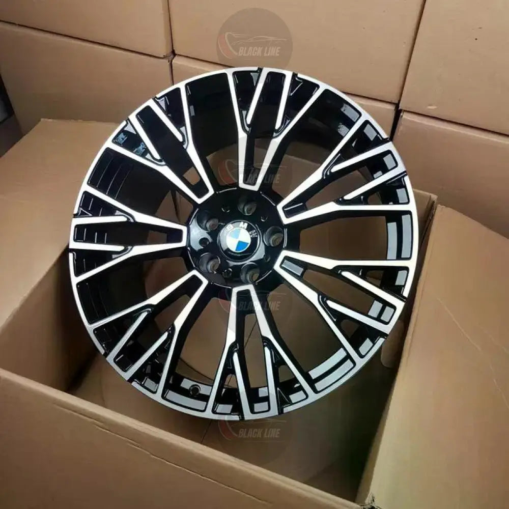 Llantas Deportivas Estilo BMW Multirradio Angular – Negro y Plata