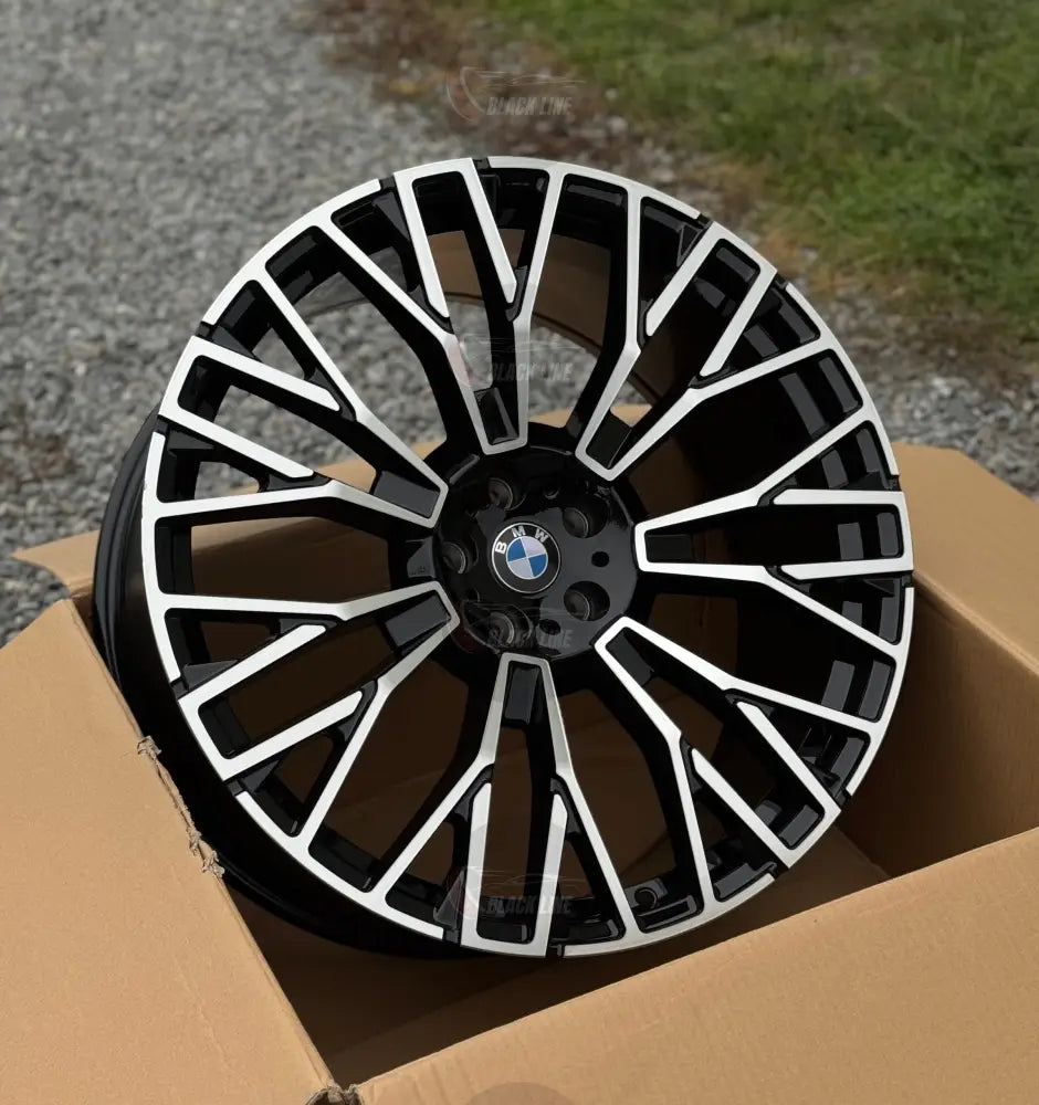 Llantas Deportivas Estilo BMW Multirradio Angular – Negro y Plata