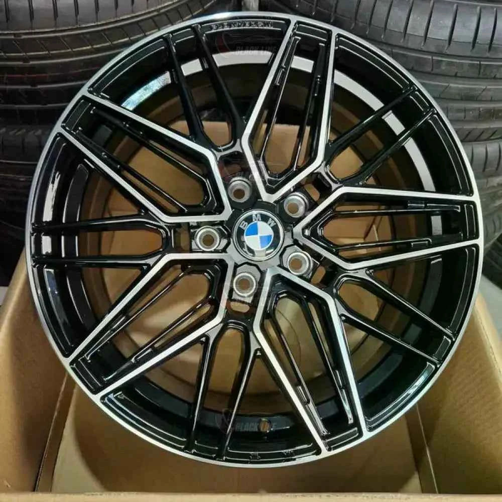 Llantas Deportivas Estilo BMW Multirradio Ramificado – Negro y Plata