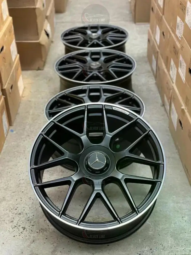 Llantas Deportivas Estilo Mercedes Cinco Radios Dobles – Gris Grafito