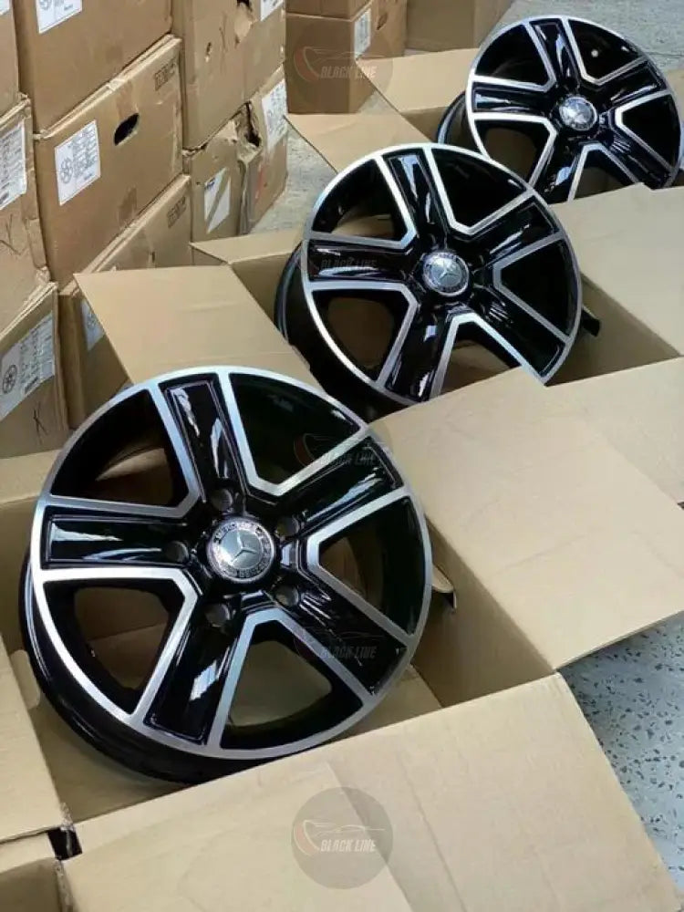 Llantas Deportivas Estilo Mercedes de Cinco Radios Dobles – Gris Grafito