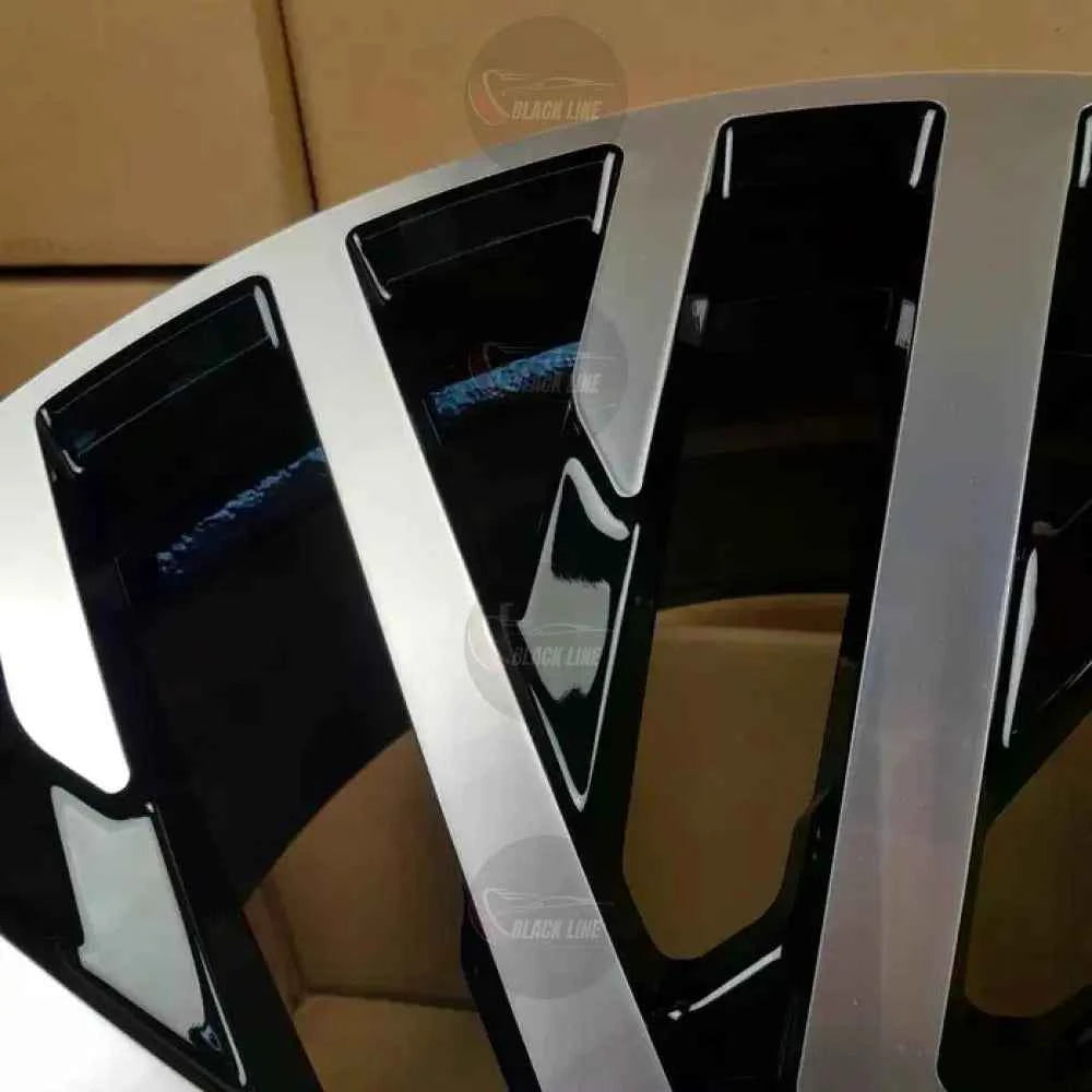 Llantas Deportivas Estilo Mercedes Multirradio Angular – Negro y Plata