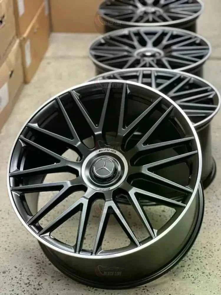 Llantas Deportivas Estilo Mercedes Multirradio Fino – Negro y Plata