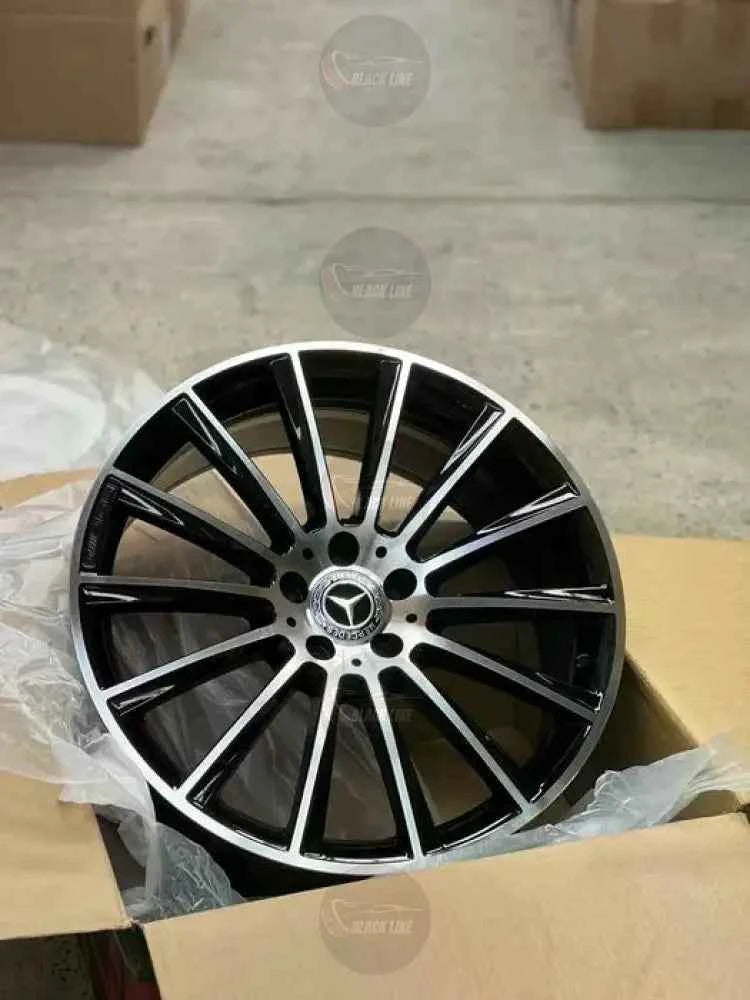Llantas Deportivas Estilo Mercedes Multirradio Fino – Negro y Plata