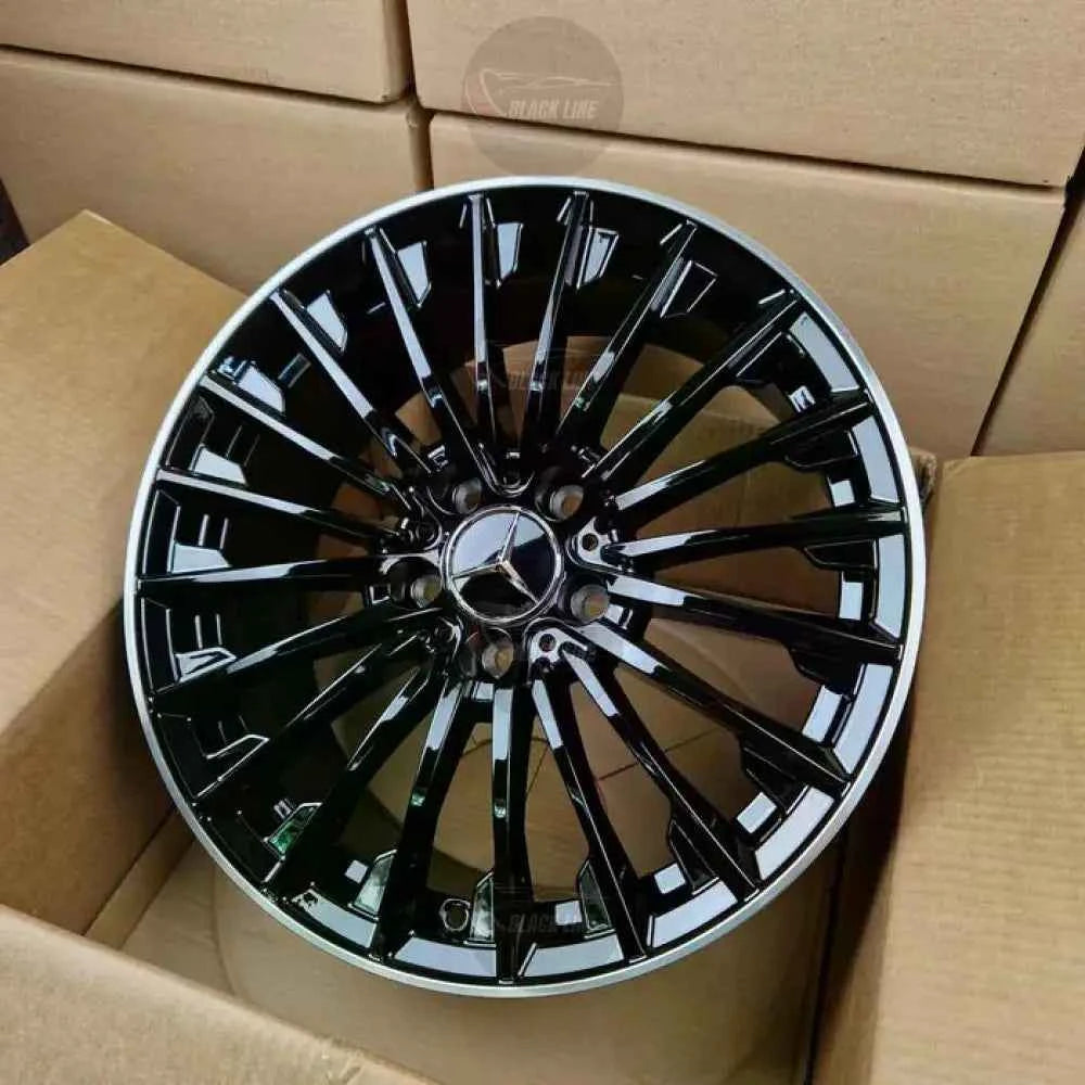 Llantas Deportivas Estilo Mercedes Multirradio Fino – Negro y Plata