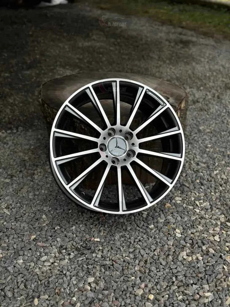 Llantas Deportivas Estilo Mercedes Multirradio Fino – Negro y Plata
