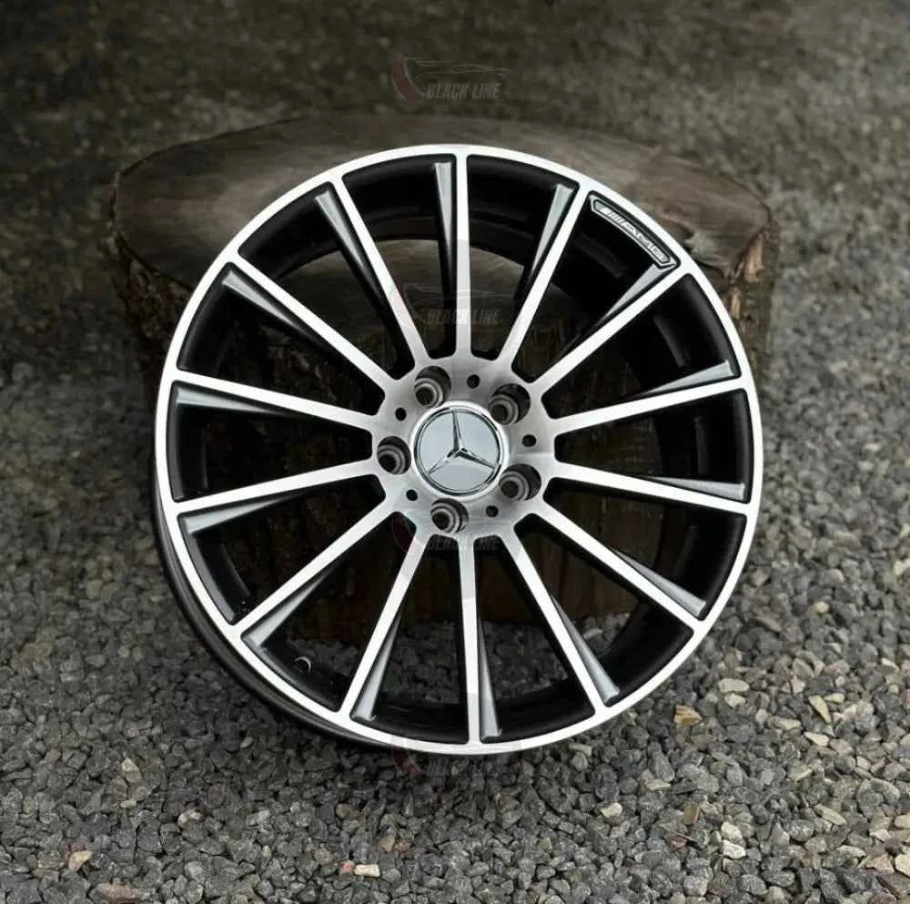 Llantas Deportivas Estilo Mercedes Multirradio Fino – Negro y Plata