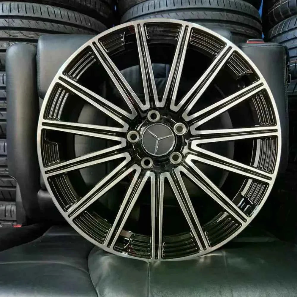 Llantas Deportivas Estilo Mercedes Multirradio Radial – Negro y Plata