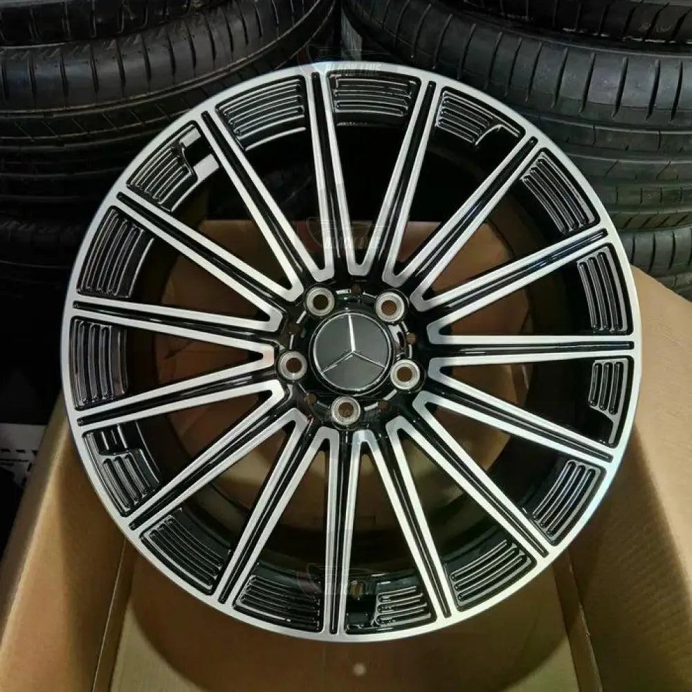 Llantas Deportivas Estilo Mercedes Multirradio Radial – Negro y Plata