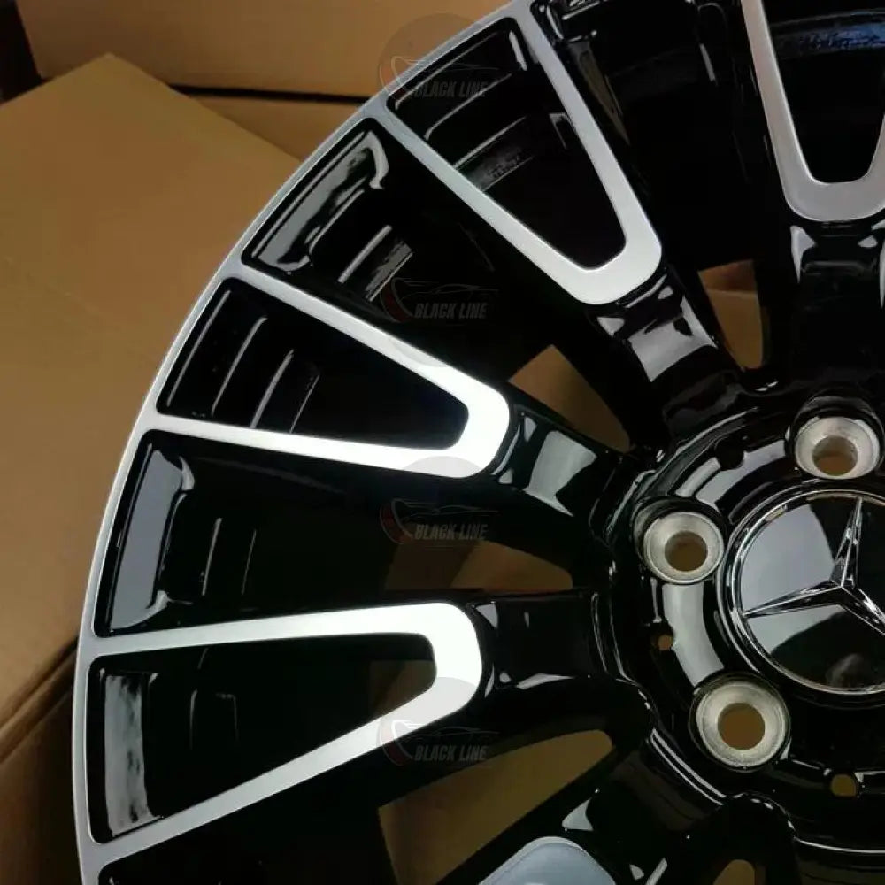 Llantas Deportivas Estilo Mercedes Multirradio Radial – Negro y Plata