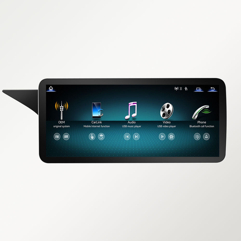 Pantalla Linux para Mercedes-Benz Clase E W212 berlina 4 puertas NTG 4.5 2013–2014 – 10,25 pulgadas / 12,8 pulgadas