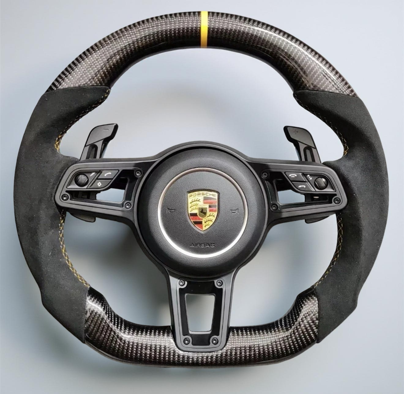 Volante Porsche – Carbono y Alcántara Negra