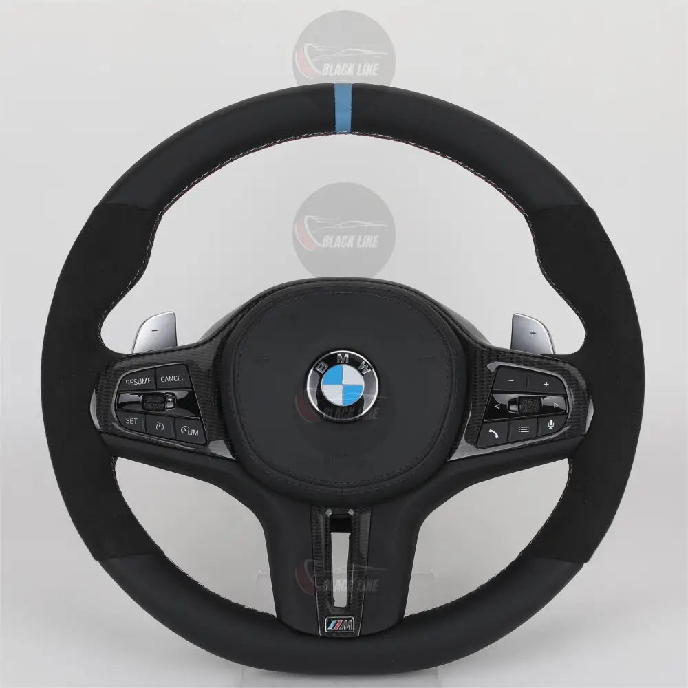 Volante BMW M deportivo en cuero Alcántara y fibra de carbono con airbag incluido