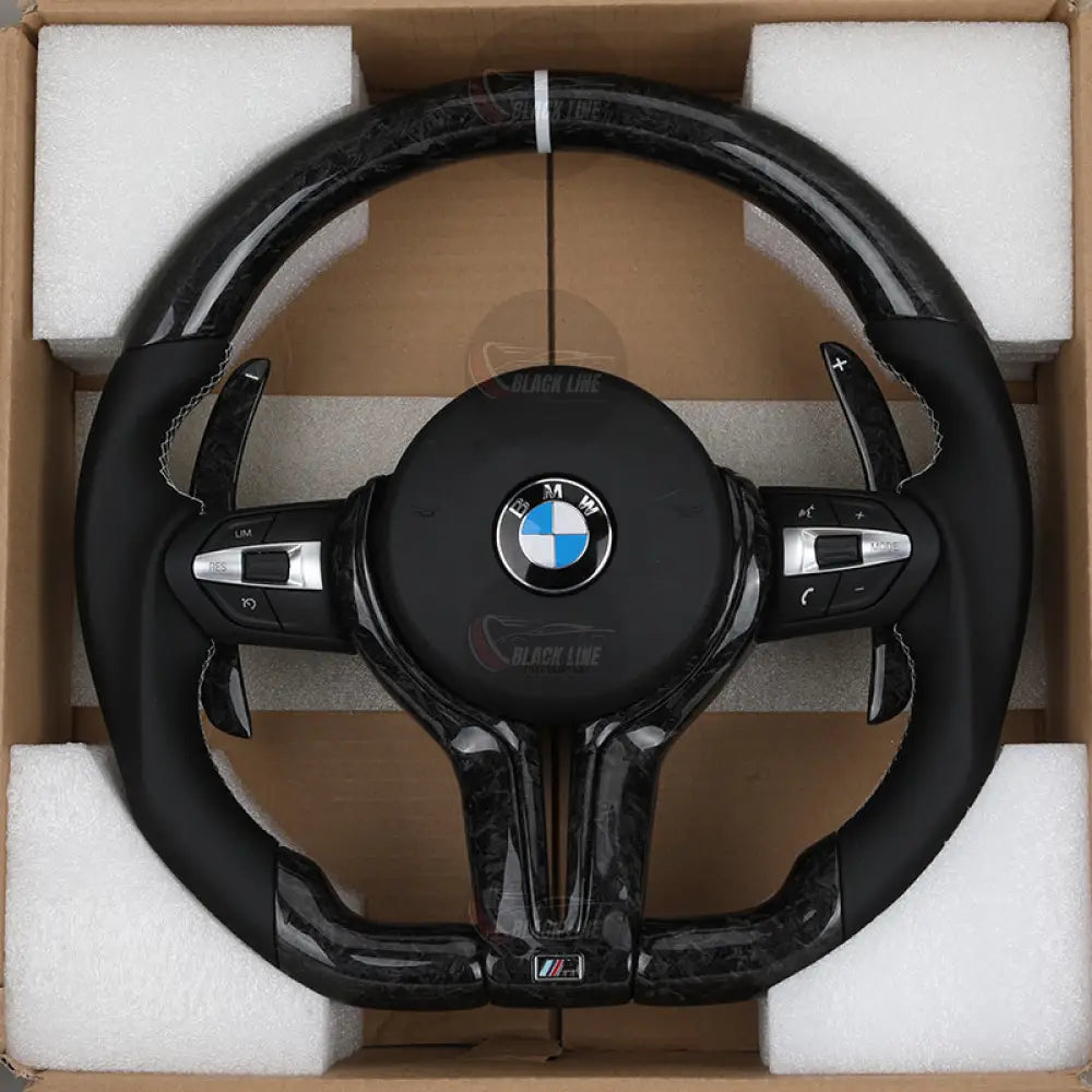 Volante BMW M Performance Carbono + Cuero Negro | Levas + Multifunción