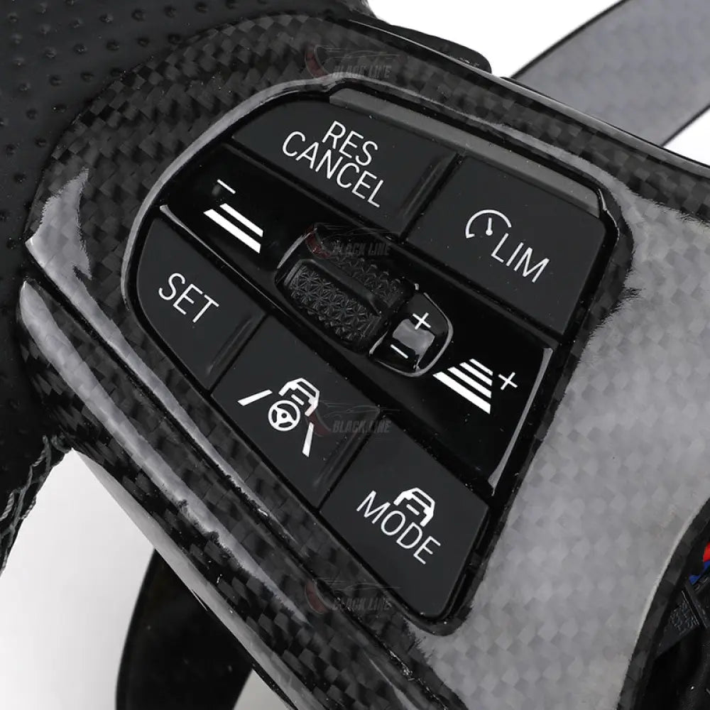 Volante BMW M Performance | Carbono Brillo Display LED y Costura Tricolor