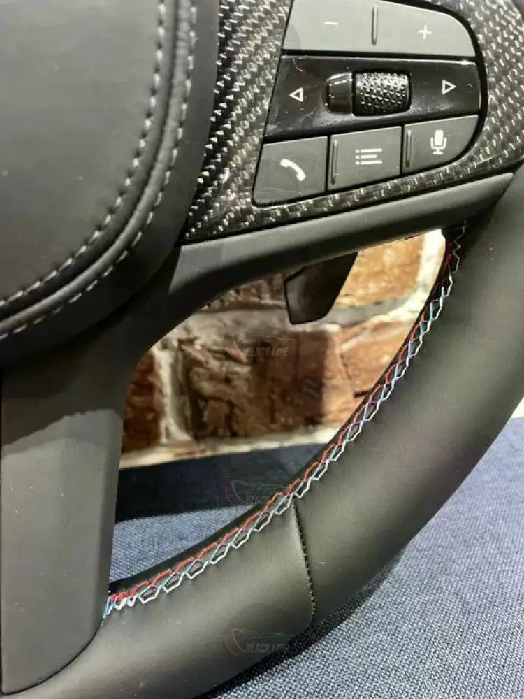 Volante BMW M Performance en Fibra de Carbono y Alcantara con Levas Rojas M1/M2 y Multifunción