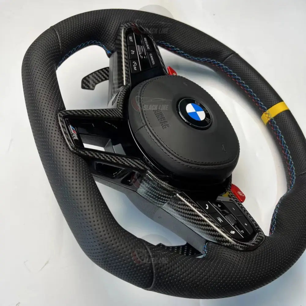 Volante Deportivo BMW M Performance en Fibra de Carbono Cuero Perforado y M1/M2