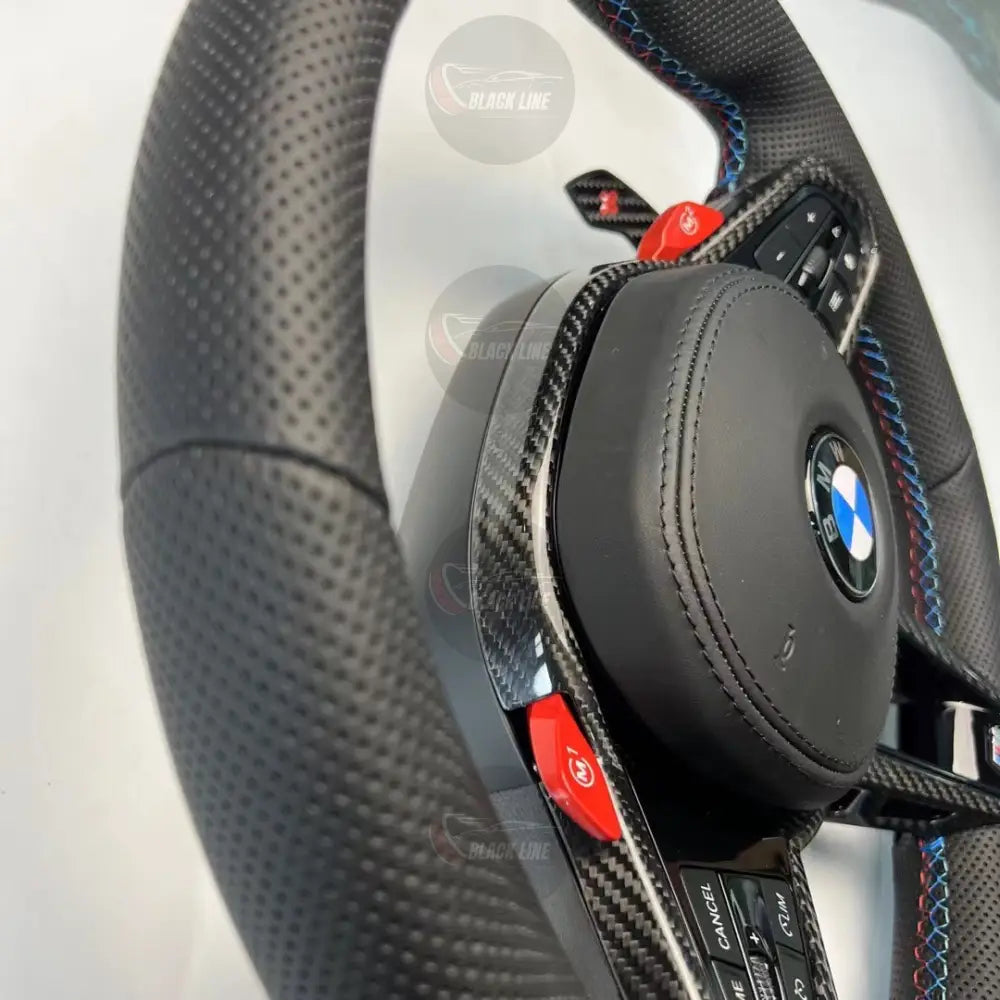 Volante Deportivo BMW M Performance en Fibra de Carbono Cuero Perforado y M1/M2