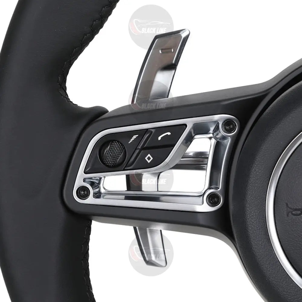 Volante Deportivo Porsche de Cuero Negro con Mandos Multifunción Levas de Cambio y Airbag Incluido